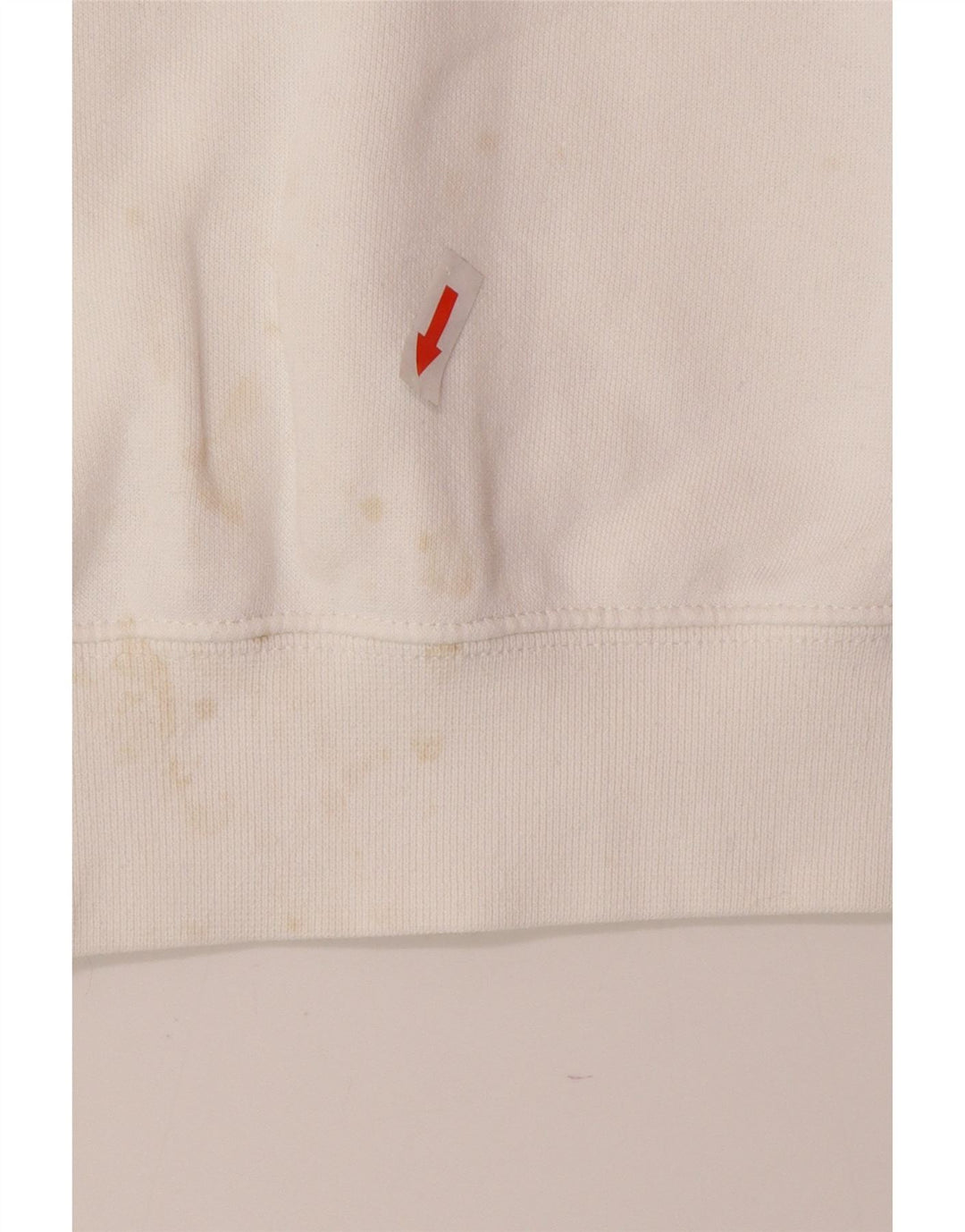 Jumper masculino com capuz Champion pequeno algodão branco