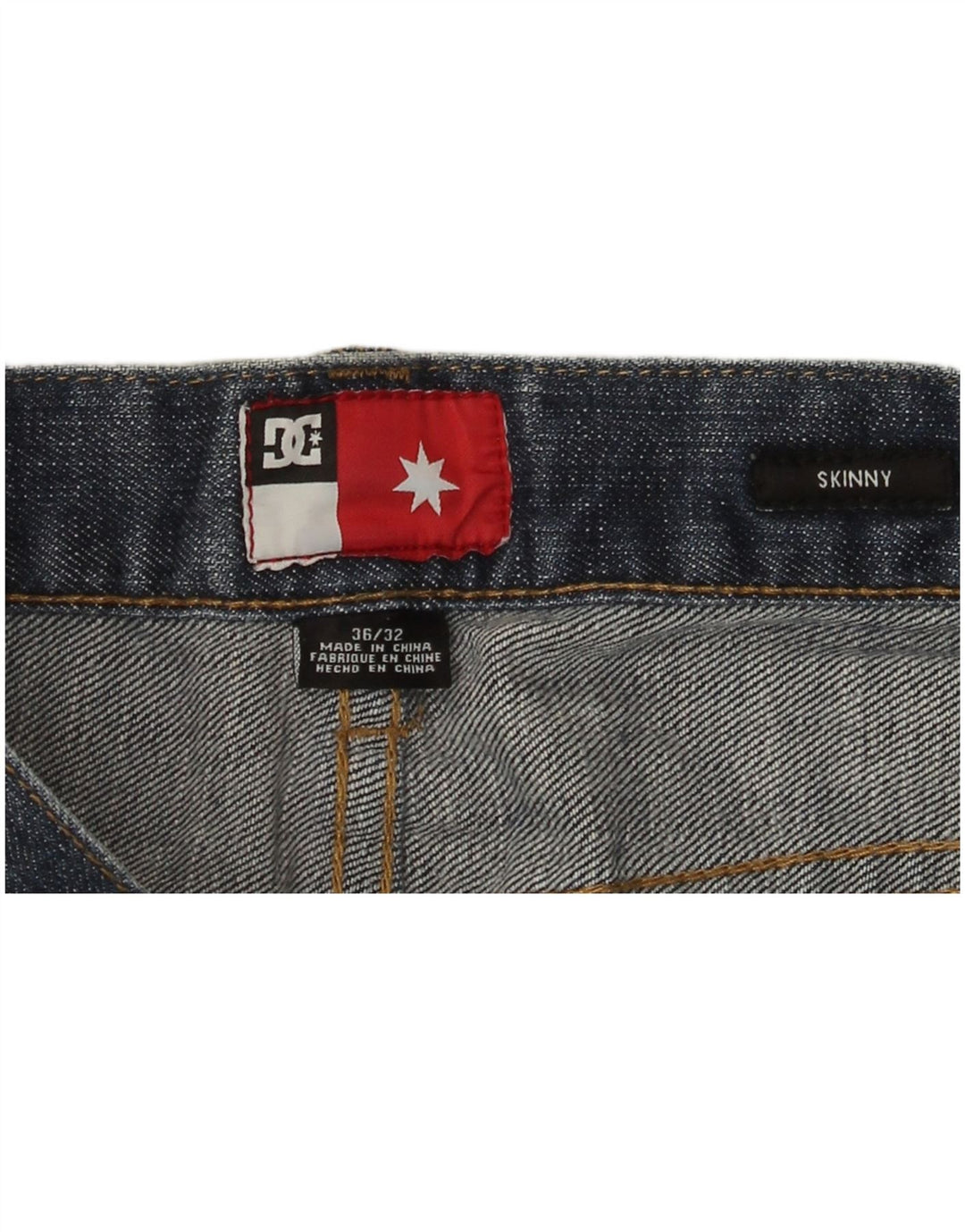 Jeans skinny masculino DC W36 L32 azul