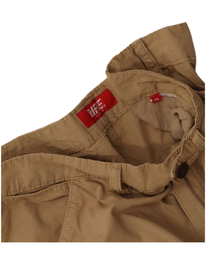 Calça cargo reta masculina RIFLE IT 48 médio W34 L30 bege