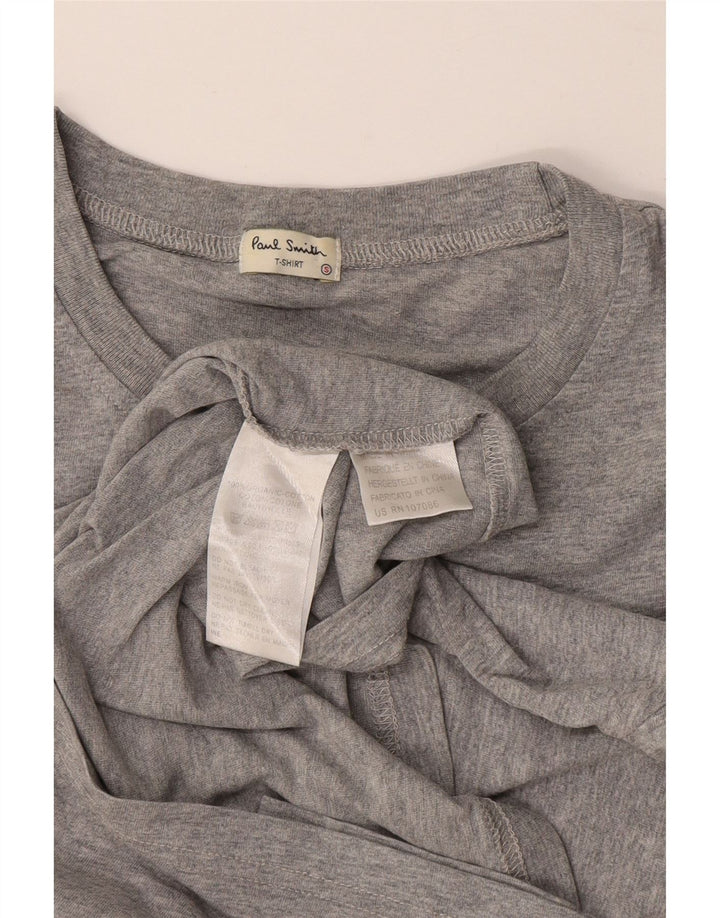 Camiseta masculina PAUL SMITH com estampa gráfica pequena de algodão cinza com estampa animal