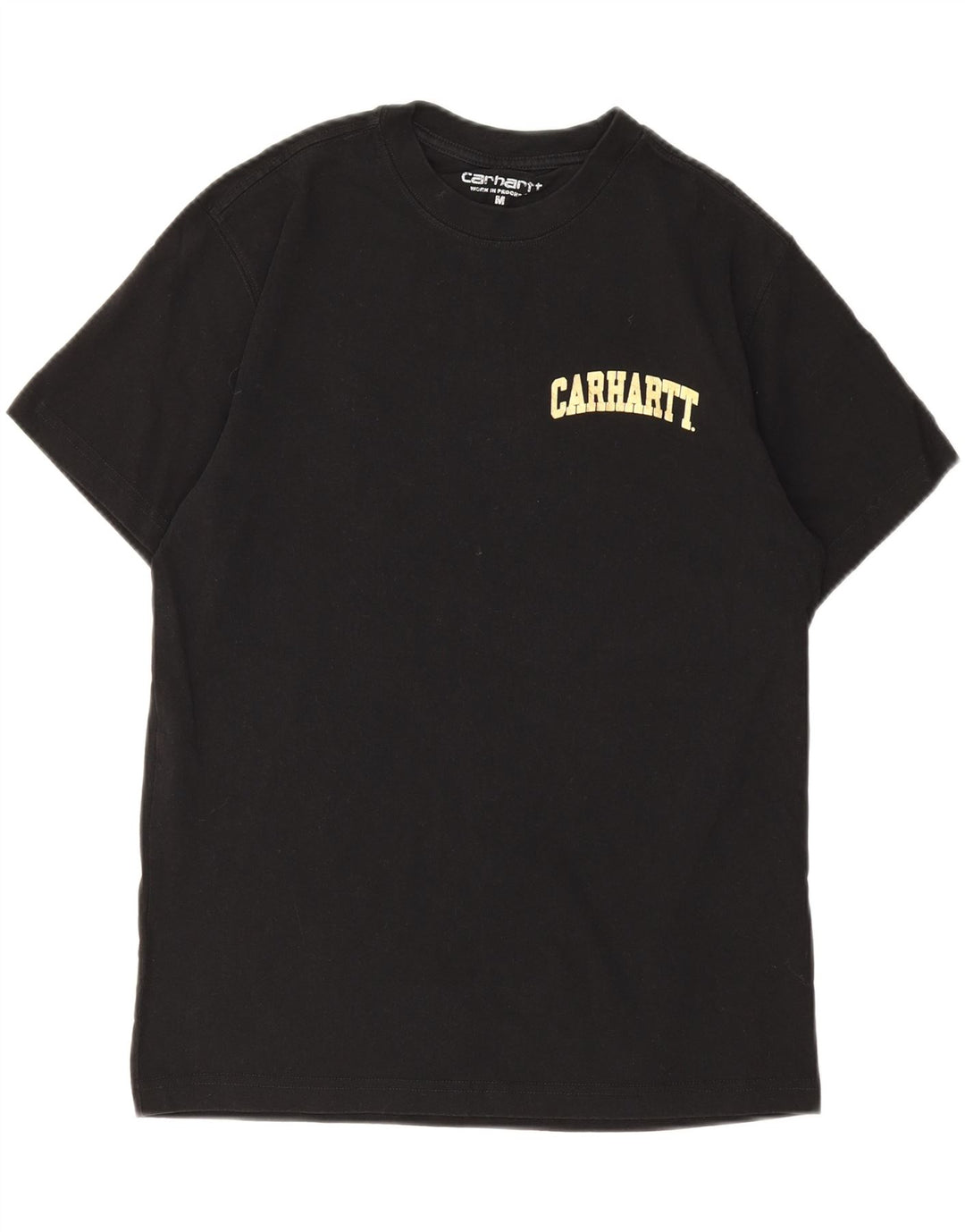 Camiseta gráfica masculina Carhartt Top médio algodão preto