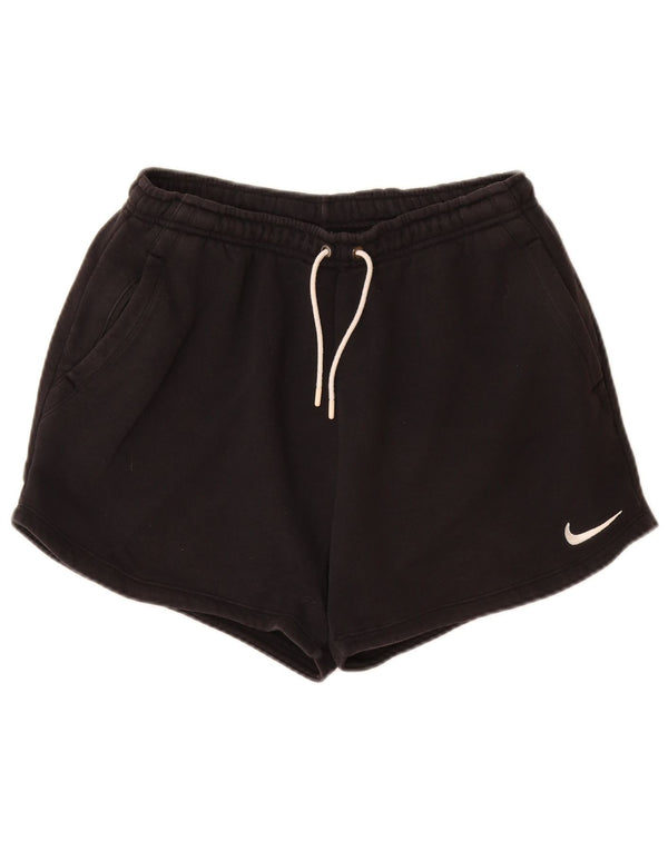 Shorts esportivo feminino Nike Loose Fit UK 12 médio preto algodão
