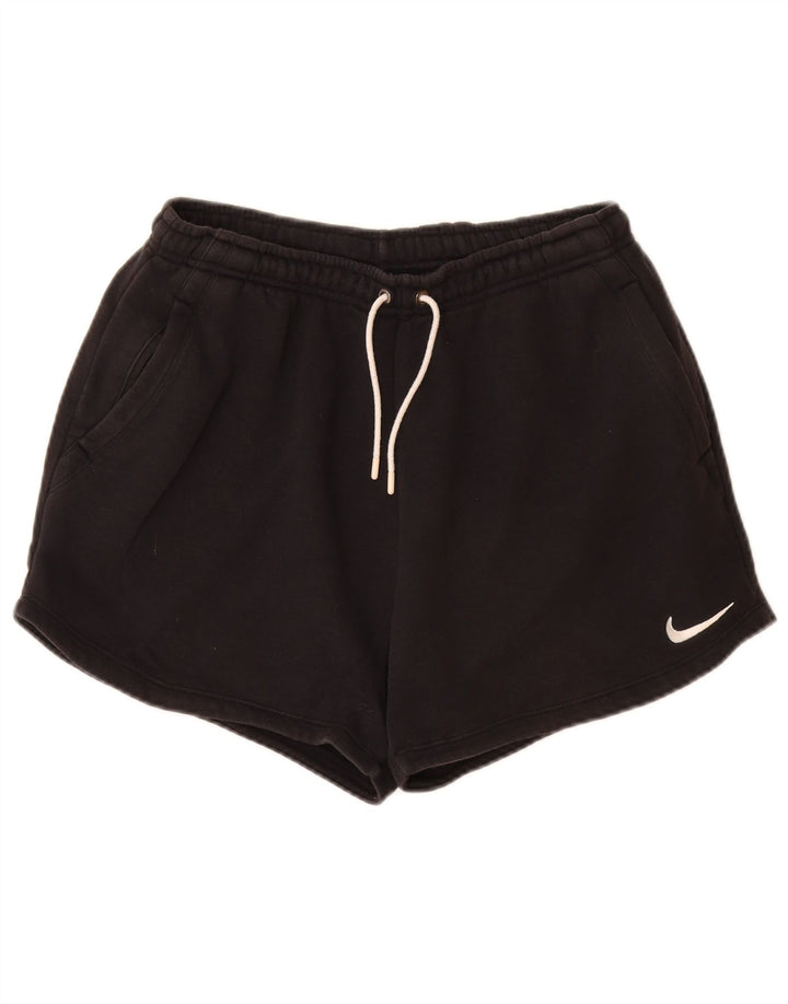 Shorts esportivo feminino Nike Loose Fit UK 12 médio preto algodão
