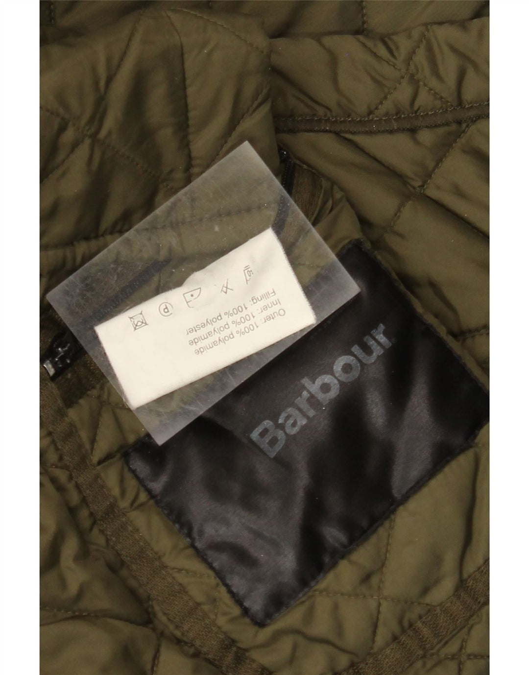 Jaqueta acolchoada masculina BARBOUR UK 40 grande poliamida cáqui