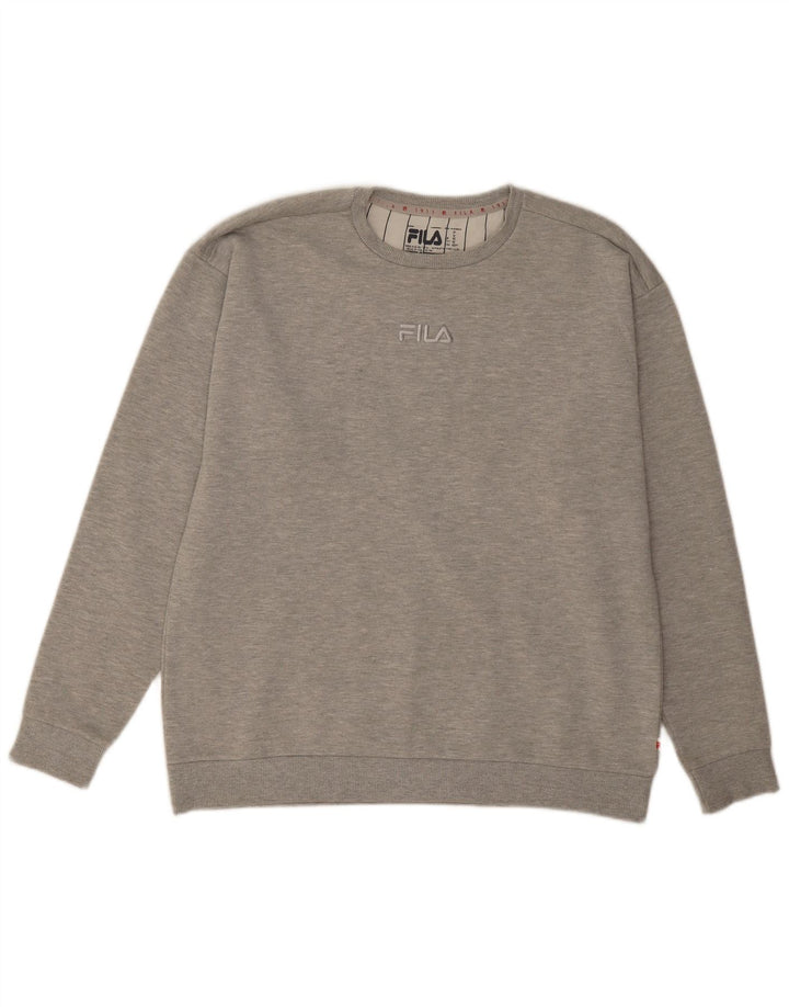 FILA Moletom Masculino Jumper XS Algodão Cinza