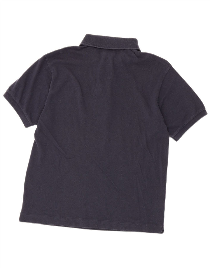 Camisa polo masculina Lacoste tamanho 4 médio algodão azul marinho