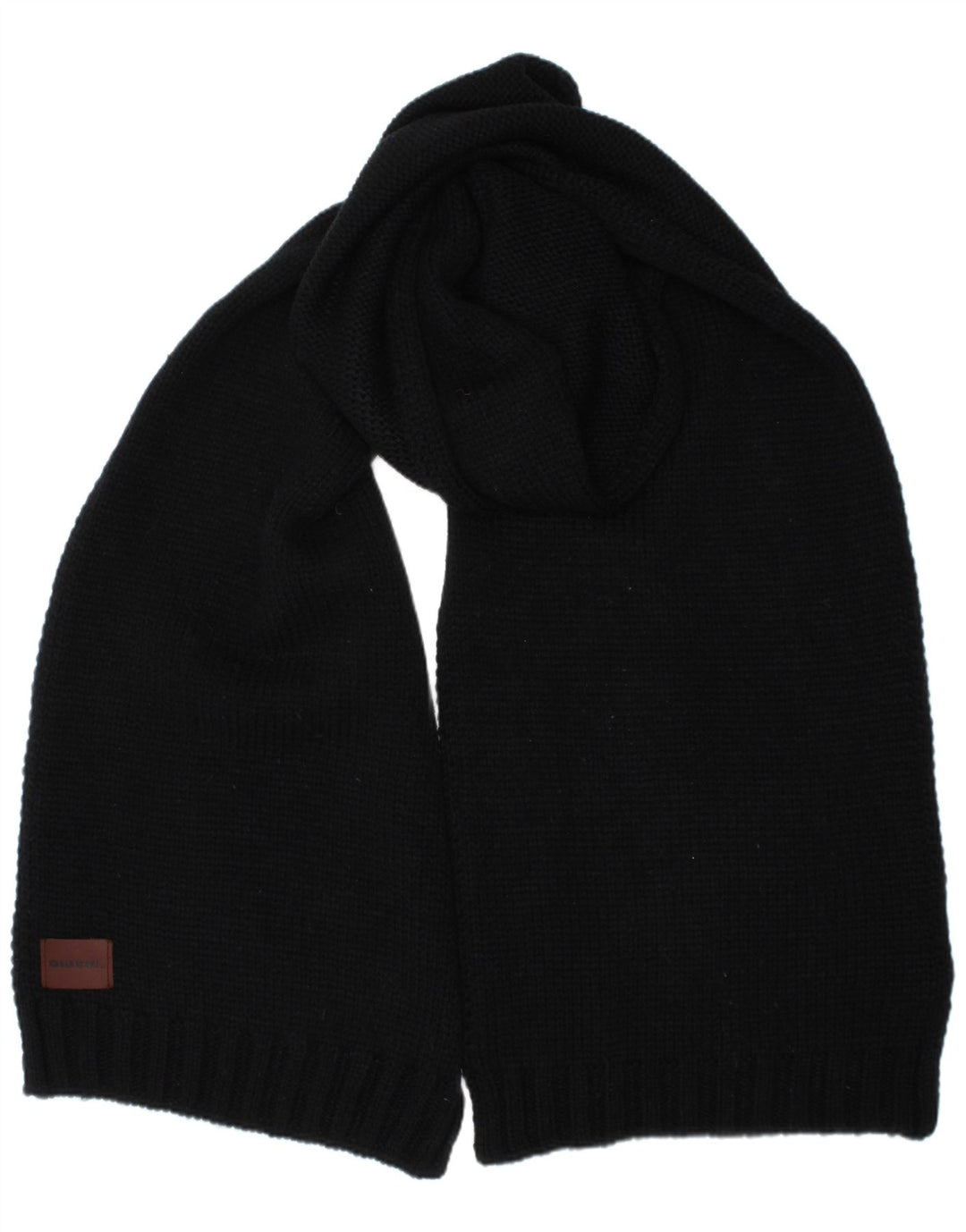 Cachecol retangular masculino Diesel tamanho único acrílico preto