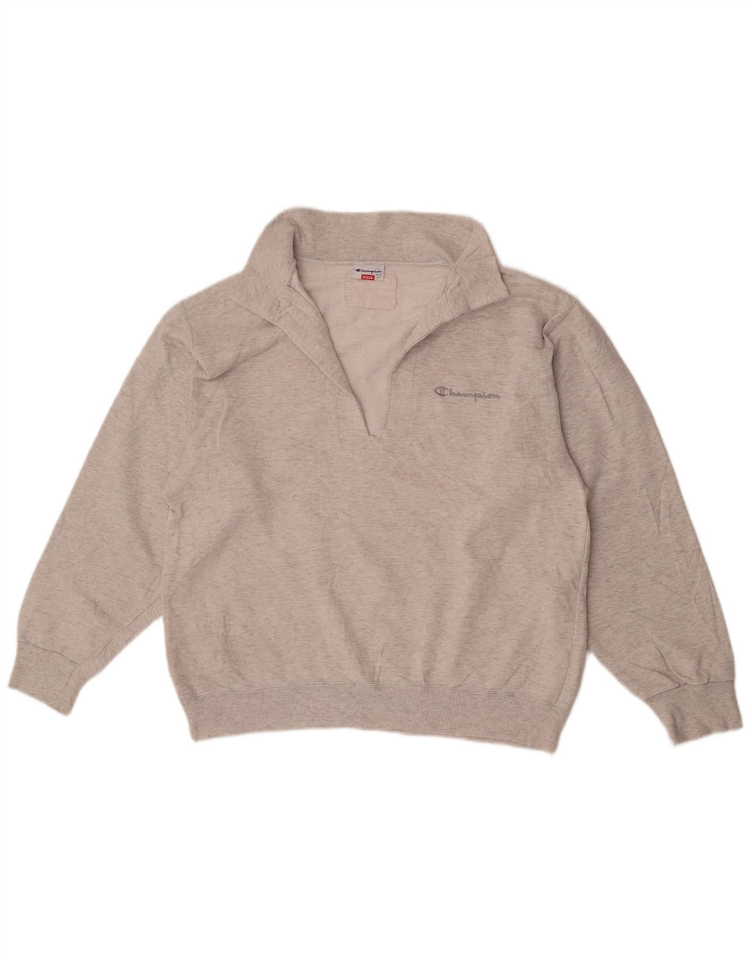 Jumper de moletom feminino Champion Loose Fit UK 14 cinza médio manchado