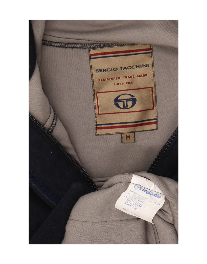 Casaco corta-vento feminino Sergio Tacchini Reino Unido 14 poliéster azul marinho médio