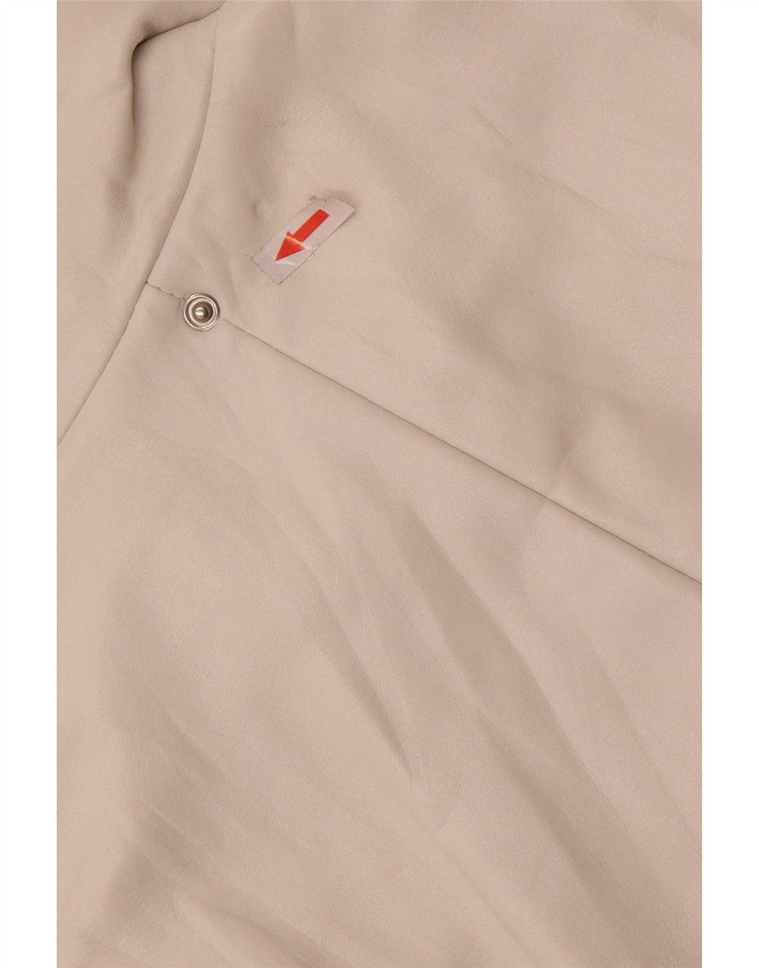 Jaqueta de couro feminina vintage IT 44 médio branco