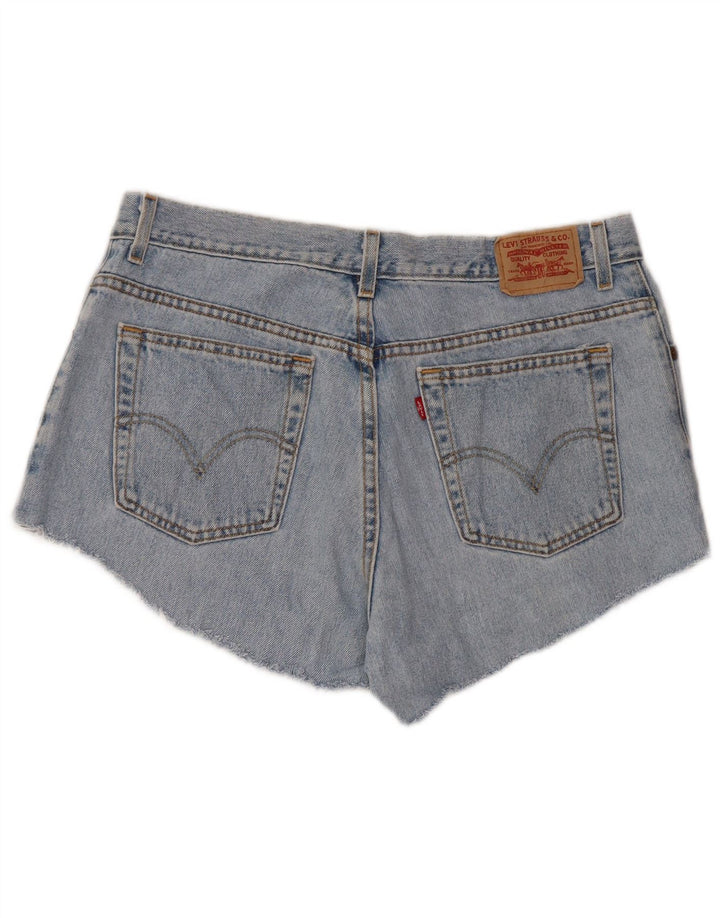 LEVI'S Shorts jeans feminino 550 com ajuste relaxado e cintura alta US 16 2XL W34 azul