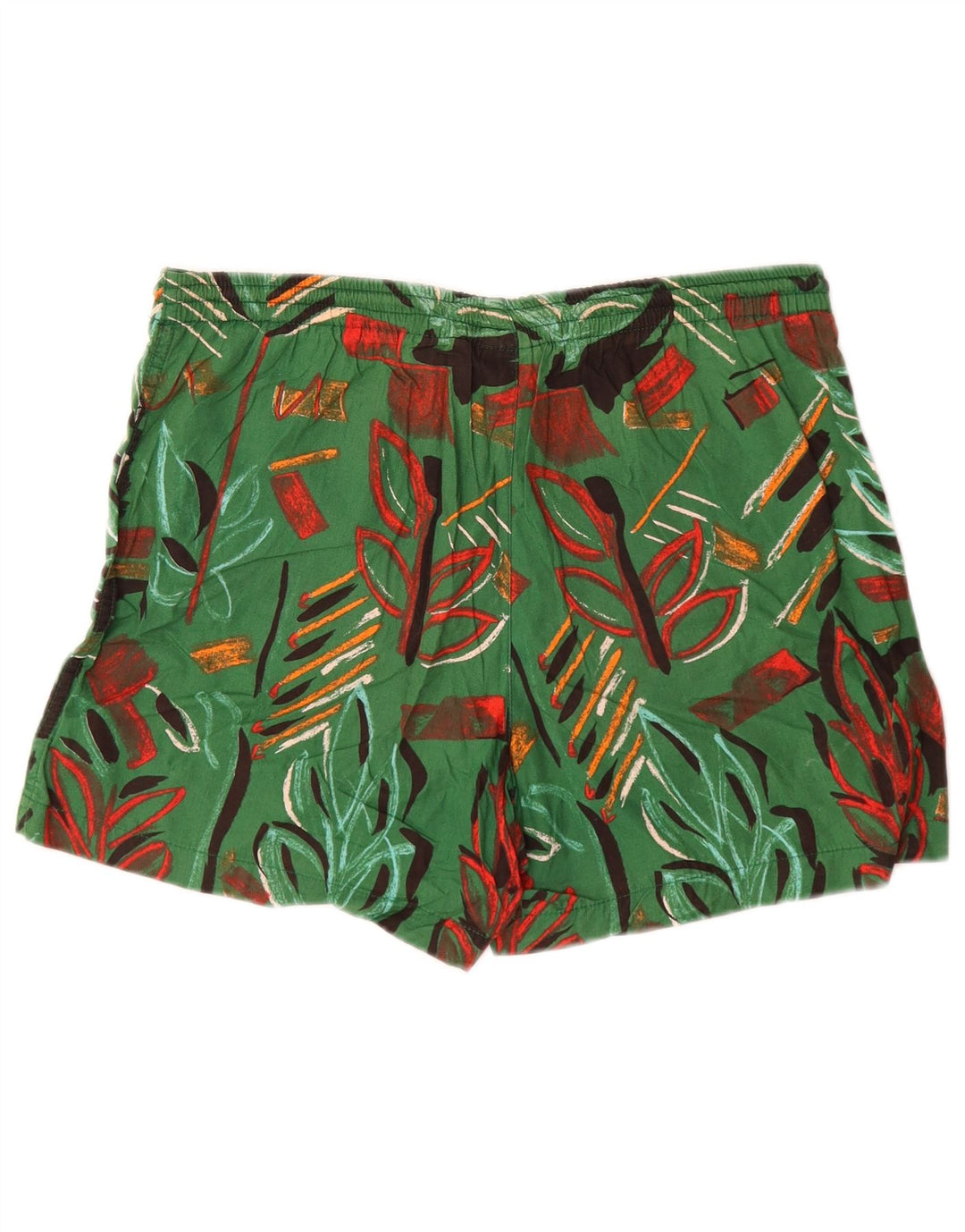 Belfe Mens Shorts IT 46 Pequeno W30 Verde Floral