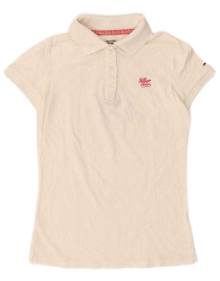 Polo Mulher TOMMY HILFIGER UK 6 XS Branco