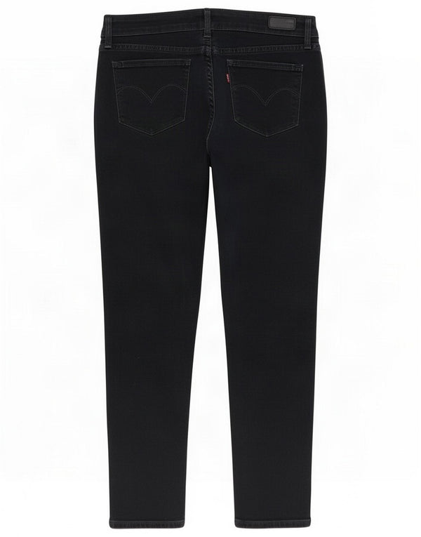 Levi's Womens Demi Curve Mid Rise Skinny Jeans W28 L30 Azul marinho Algodão