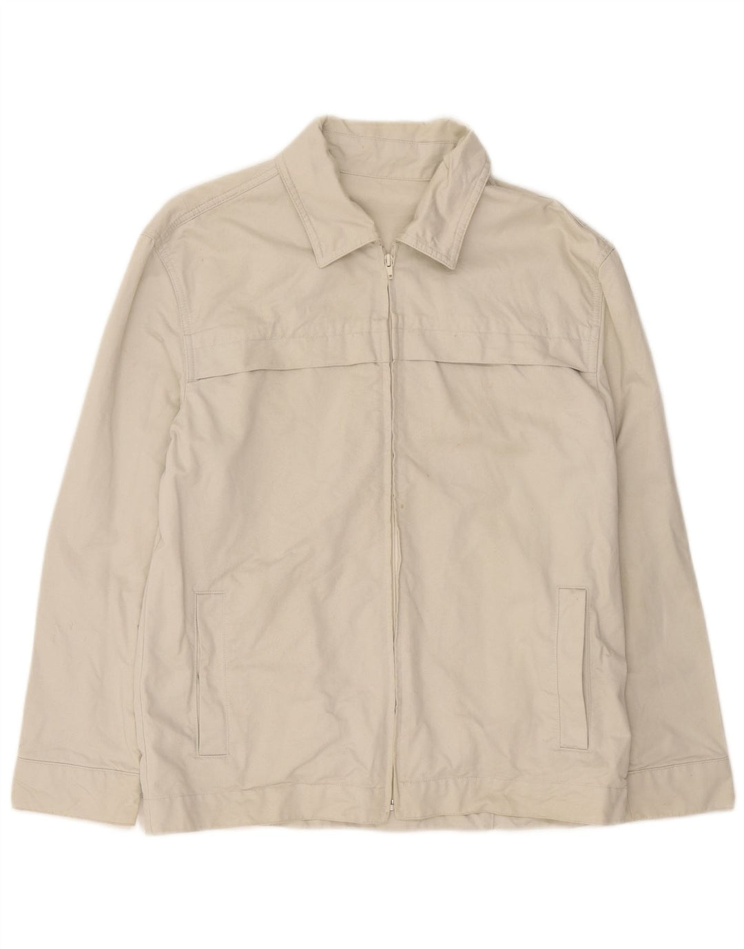 Jaqueta bomber masculina Kappa UK 40 grande algodão bege