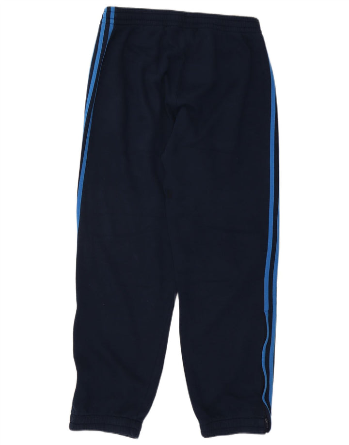 Calça de treino masculina ADIDAS Joggers UK 42/44 grande algodão azul marinho