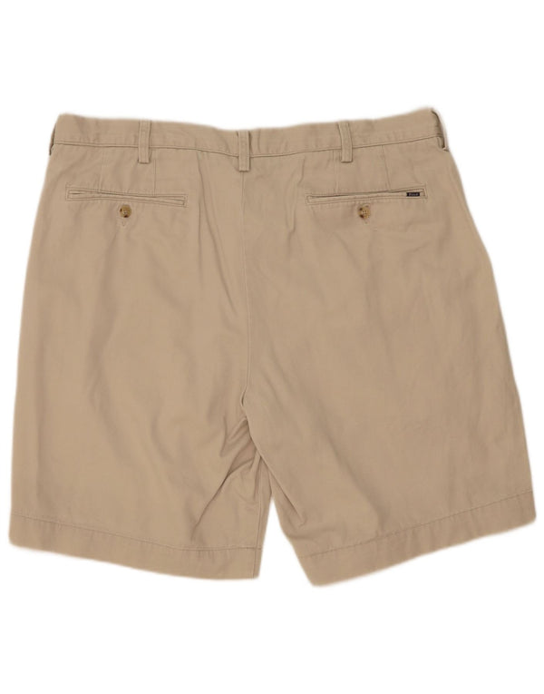 Polo Ralph Lauren Mens Chino Shorts W36 Grande Algodão Bege
