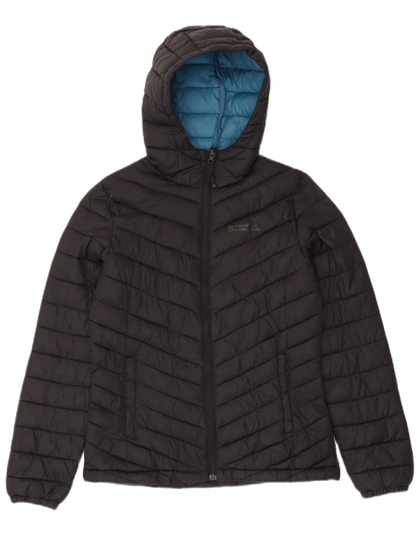 Jaqueta acolchoada com capuz feminina Mountain Warehouse UK 8 nylon preto pequeno
