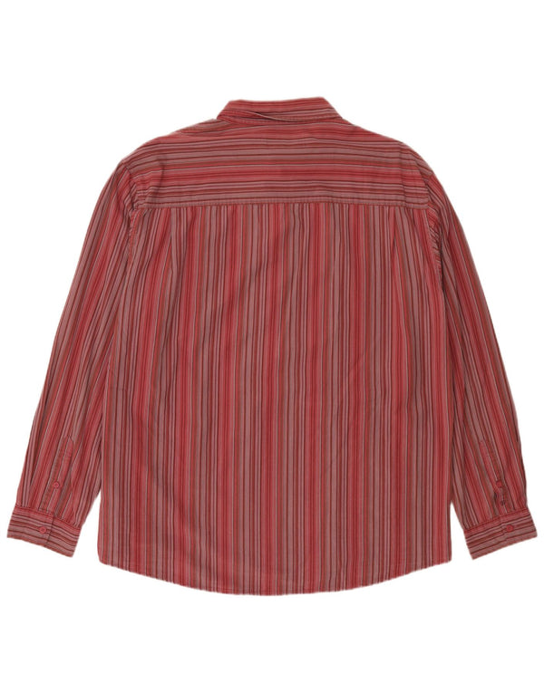 Camisa masculina Wrangler 2XL algodão listrado vermelho