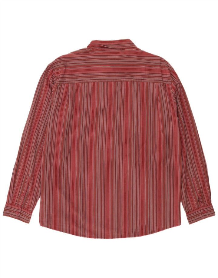Camisa masculina Wrangler 2XL algodão listrado vermelho