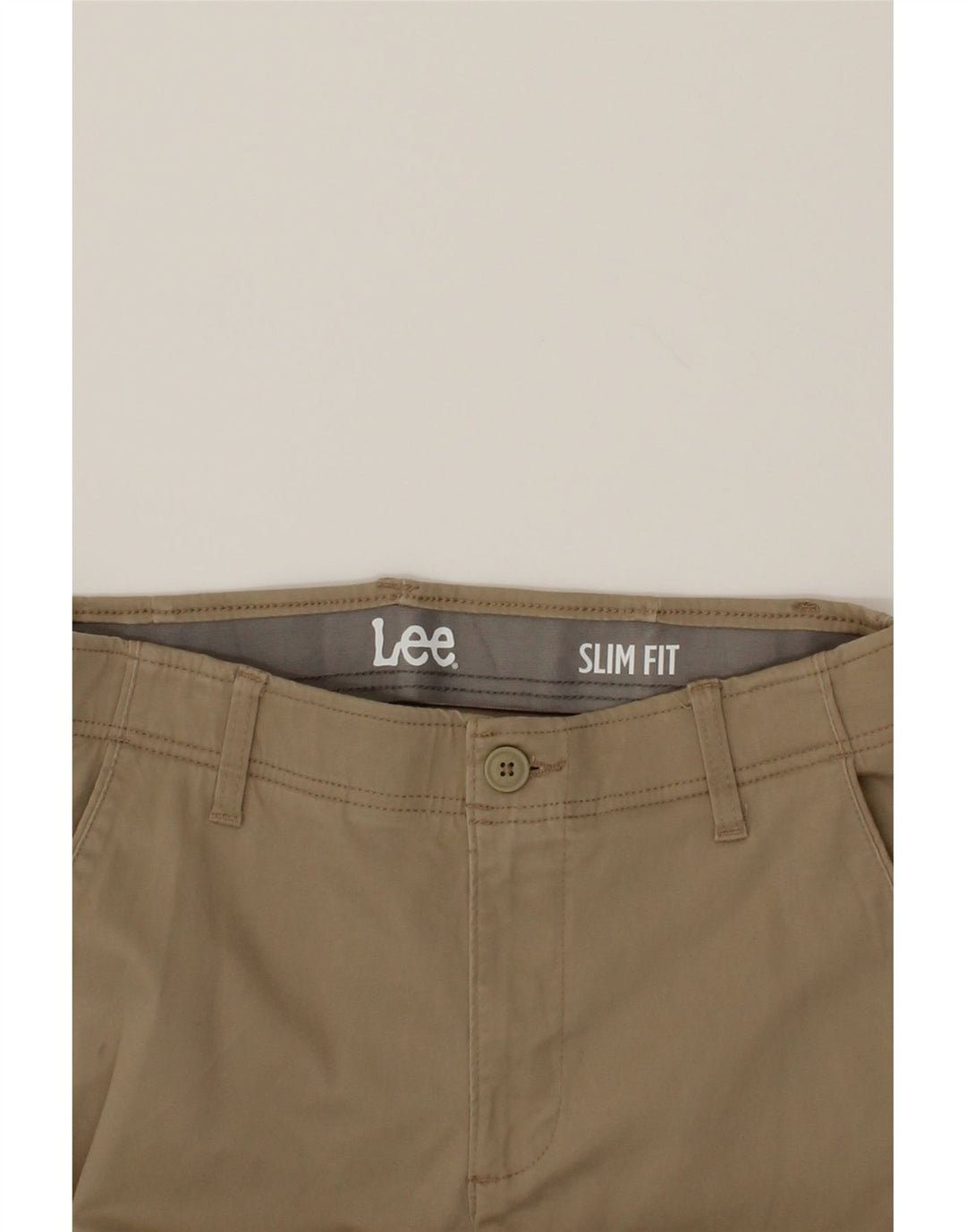 LEE Mens Slim Fit Chino Trousers W32 L32 Beige Cotton Vintage Lee and Second-Hand Lee from Messina Hembry 