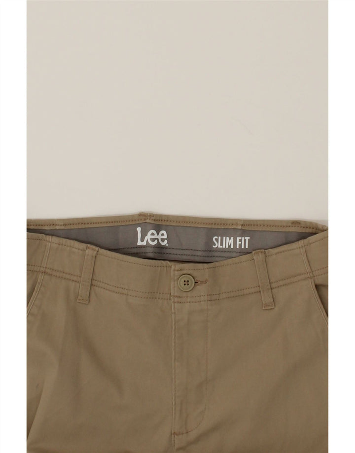 LEE Mens Slim Fit Chino Trousers W32 L32 Beige Cotton Vintage Lee and Second-Hand Lee from Messina Hembry 