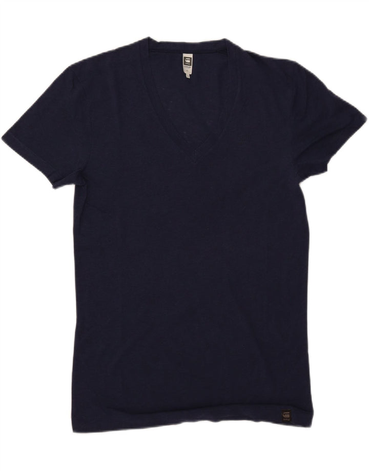 Camiseta masculina G-STAR Top médio algodão azul marinho
