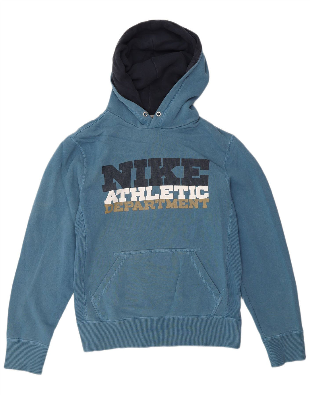 NIKE Mens Graphic Hoodie Jumper Pequeno Azul Algodão
