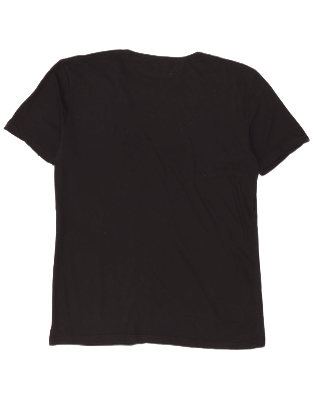 Camiseta masculina ZARA Easy Fit top grande preto