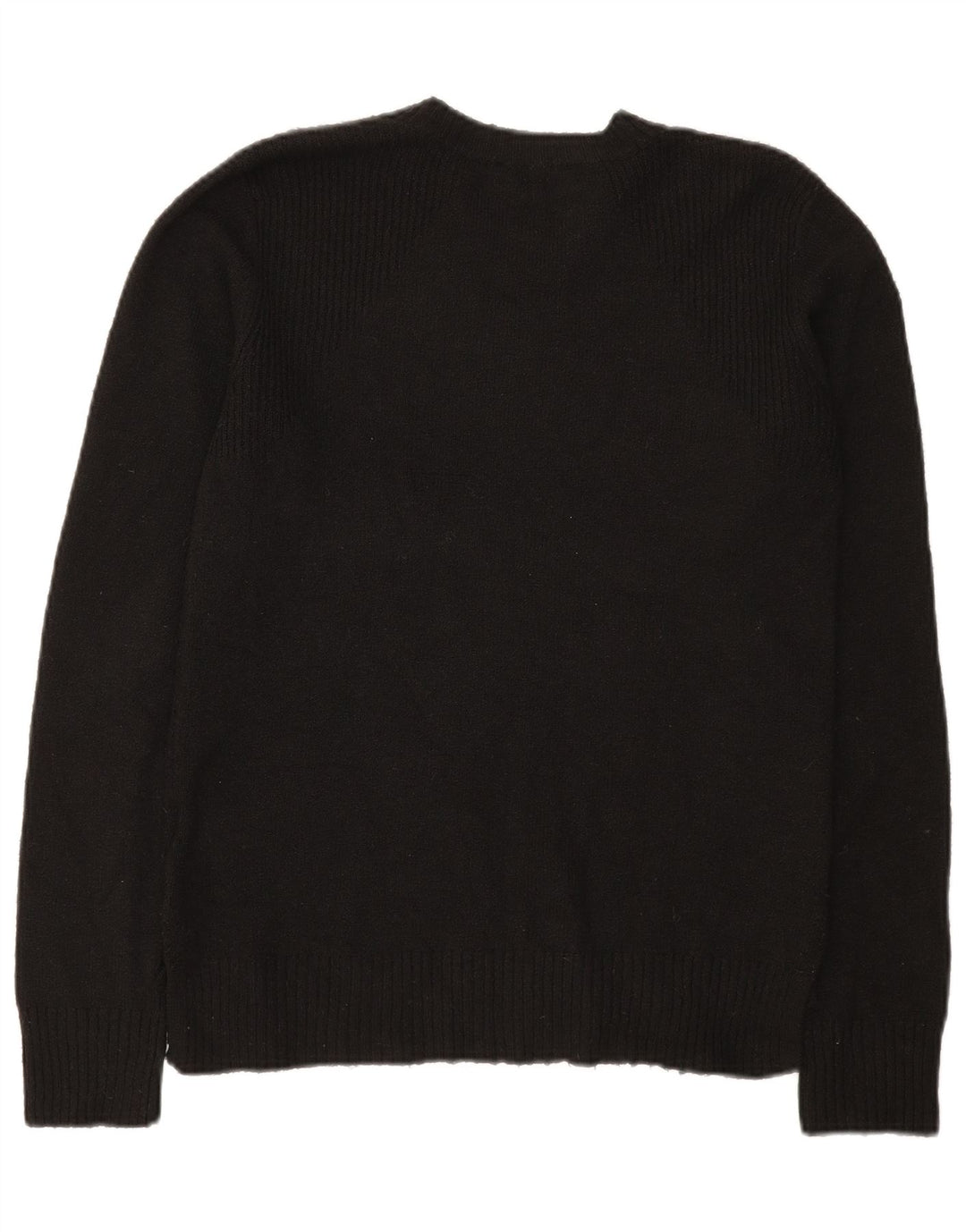Suéter feminino Oasis com gola redonda UK 12 poliéster preto médio