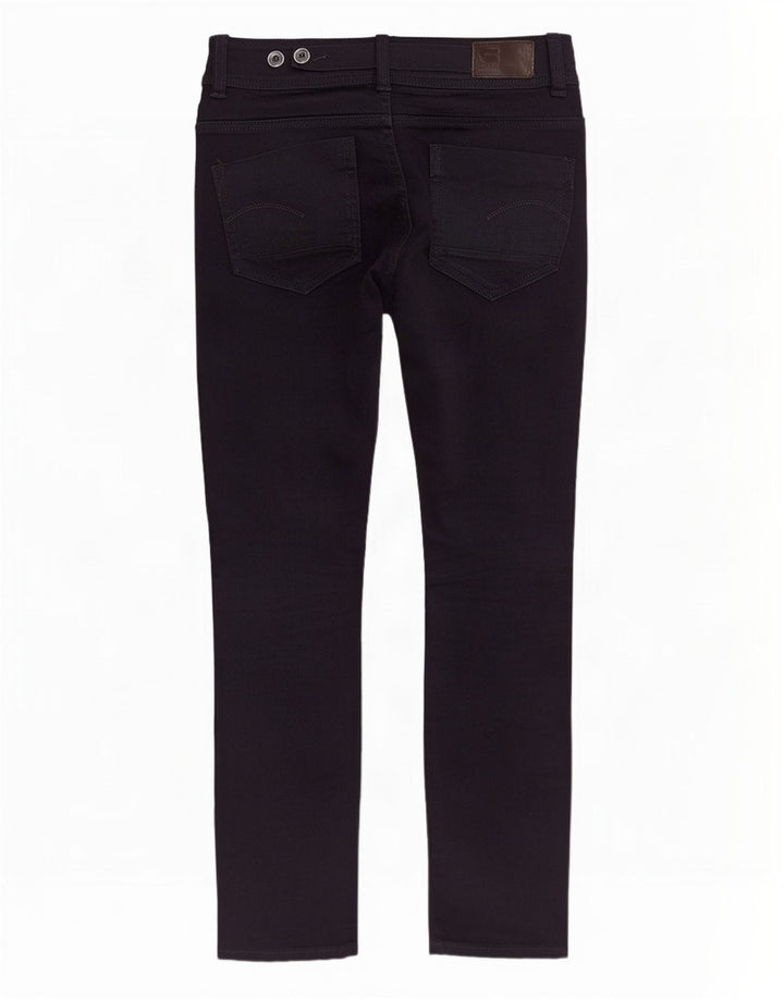 G-Star feminino Midge Saddle Jeans retos W28 L30 algodão preto