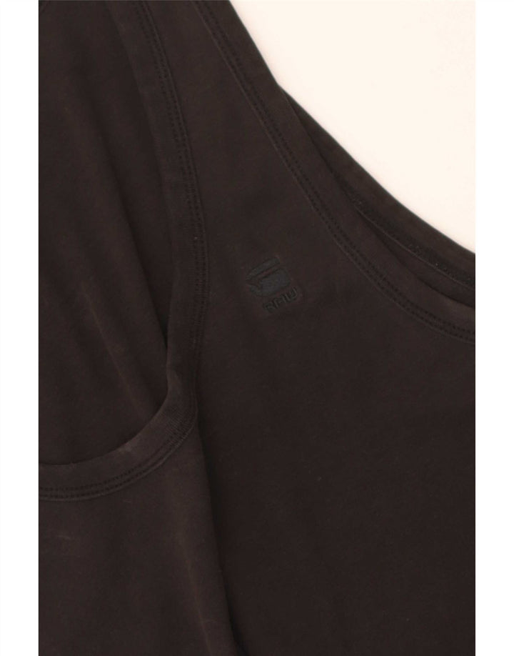 Colete masculino G-Star Top grande de algodão preto