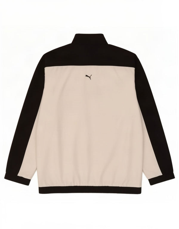 Jaqueta Puma Boys Graphic Tracksuit Top 13-14 anos Branco Colorblock