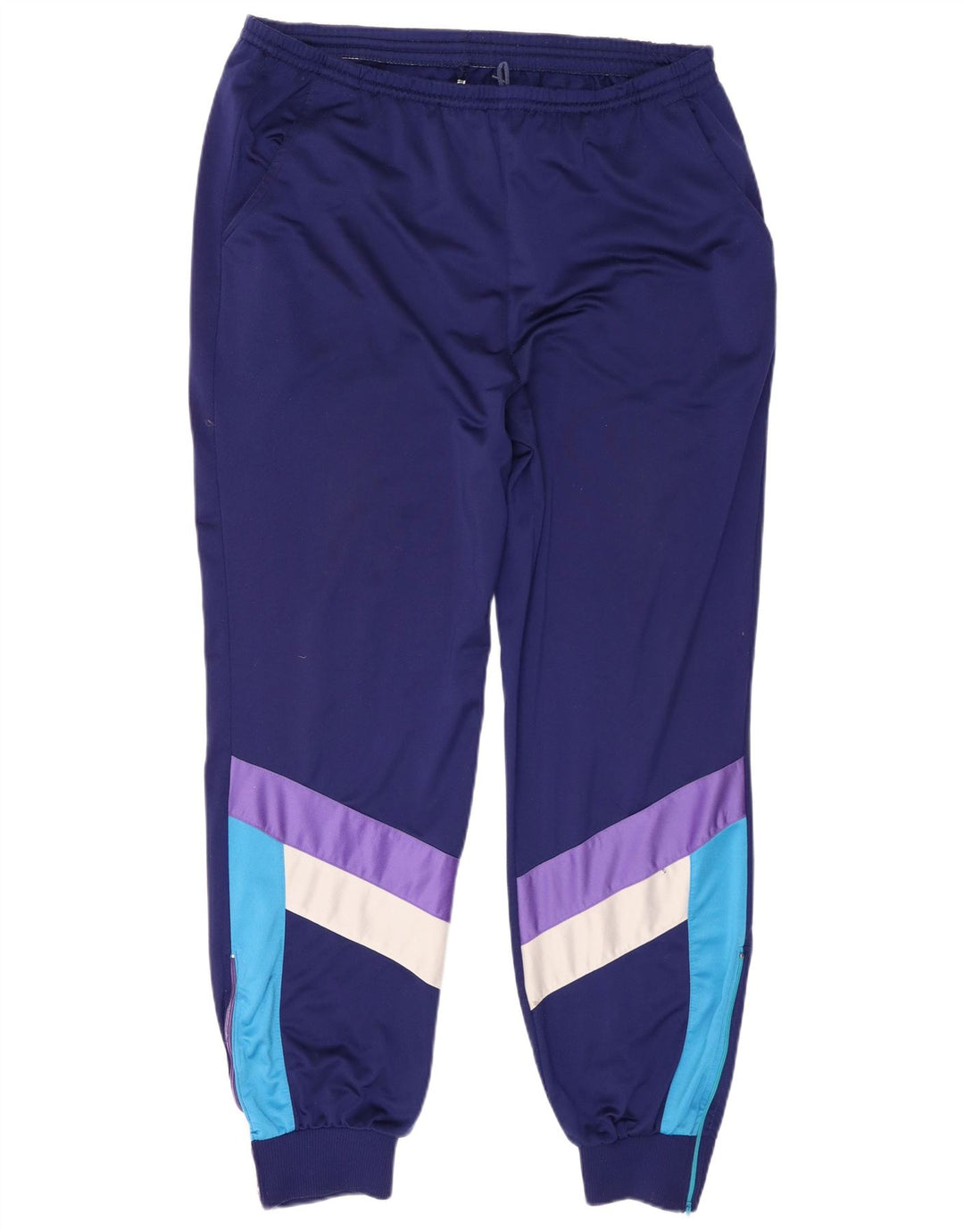 Fato de treino completo leopardo masculino UK 46/48 XL azul marinho colorblock poliéster