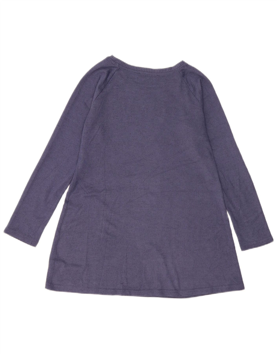 Túnica feminina de manga comprida Marks & Spencer Reino Unido 10 pequena azul marinho