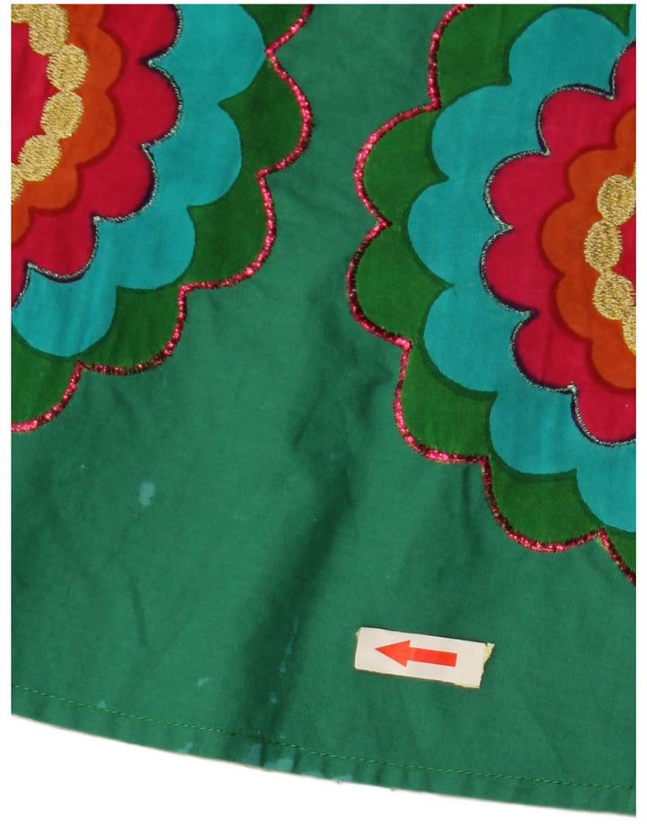 DESIGUAL Saia feminina linha A EU 38 Médio W28 Verde Floral