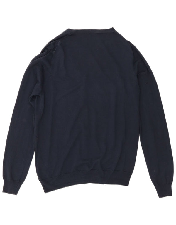 Suéter cardigã masculino Brooksfield IT 50 algodão azul marinho médio