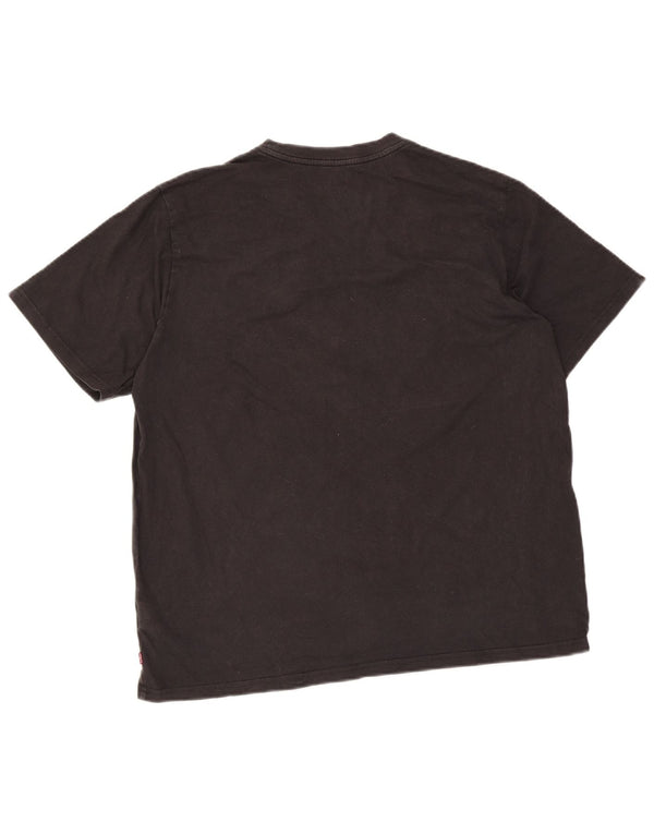 Camiseta masculina Levi's Relaxed Fit Graphic Top Grande Algodão Preto