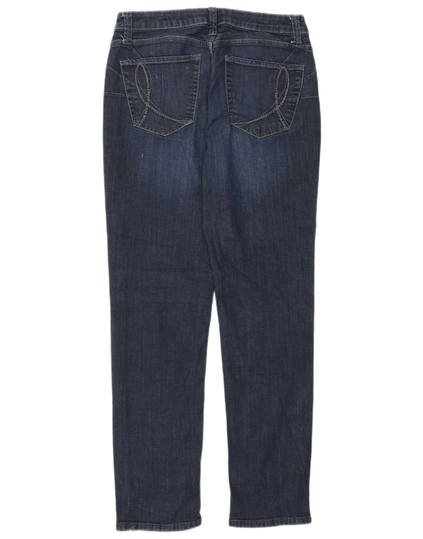 Lee Womens Riders Slim Jeans US 10 Grande W32 L28 Azul Marinho Algodão