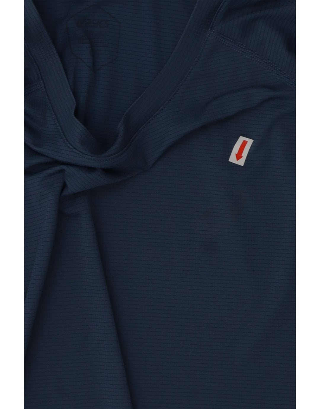 Camiseta masculina ASICS Top pequeno azul poliéster