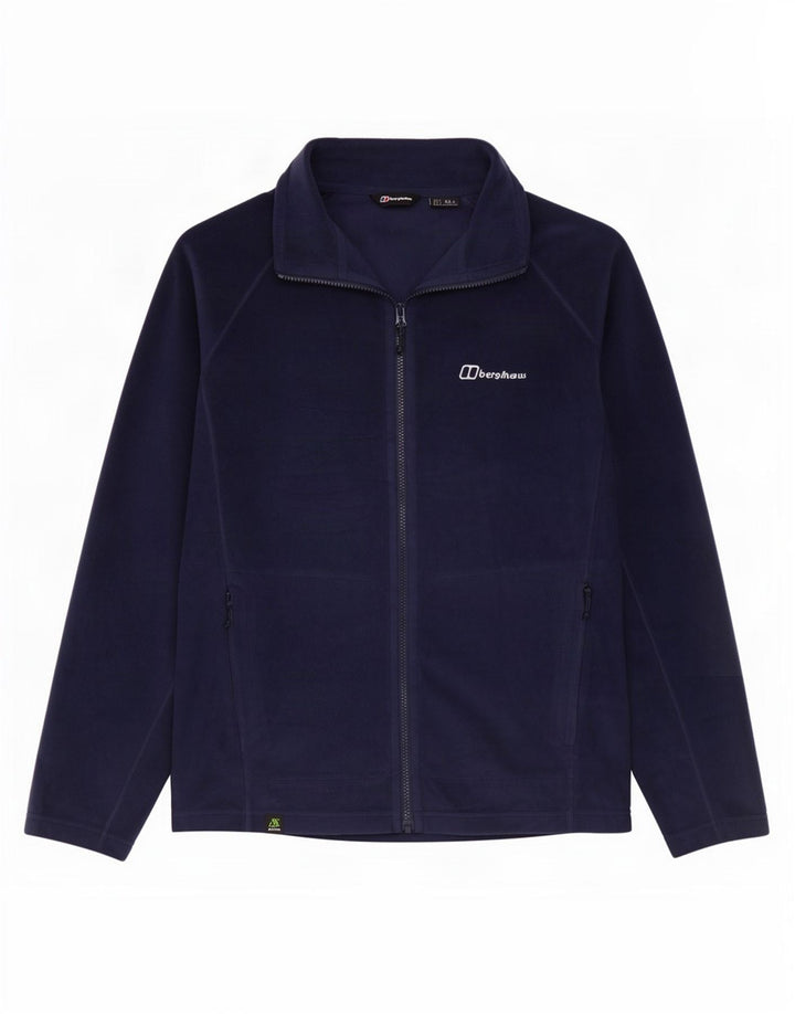 Jaqueta de lã masculina Berghaus UK 40 grande poliéster azul marinho