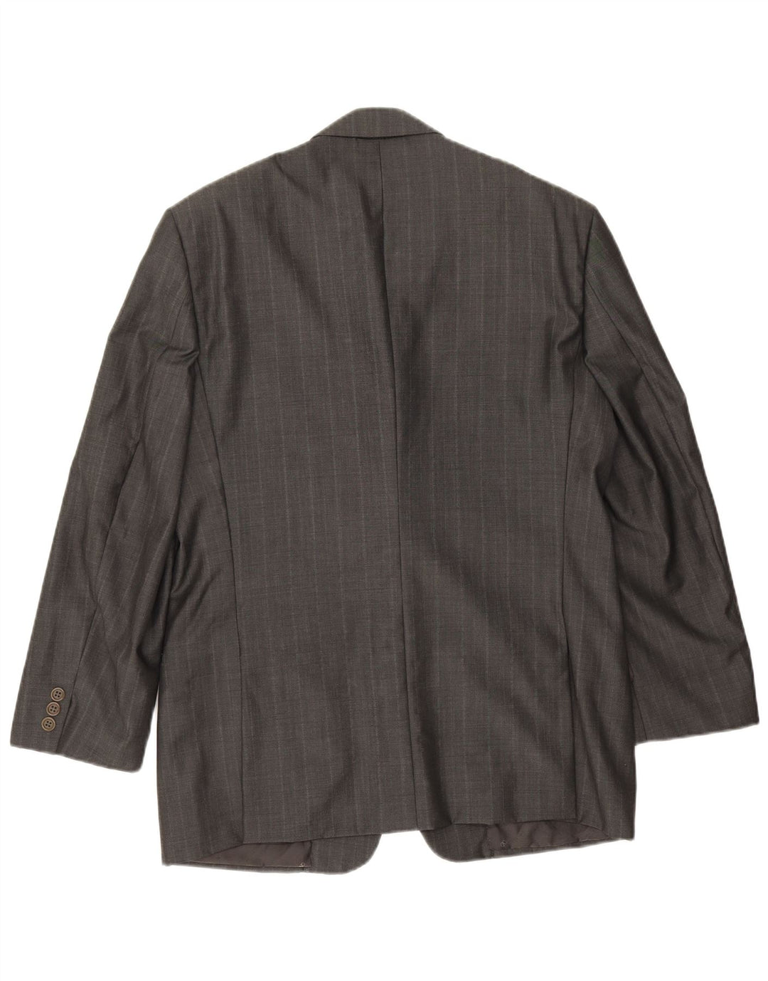 Jaqueta Blazer Masculina Valentino com 3 Botões IT 50 Lã Virgem Cinza Grande