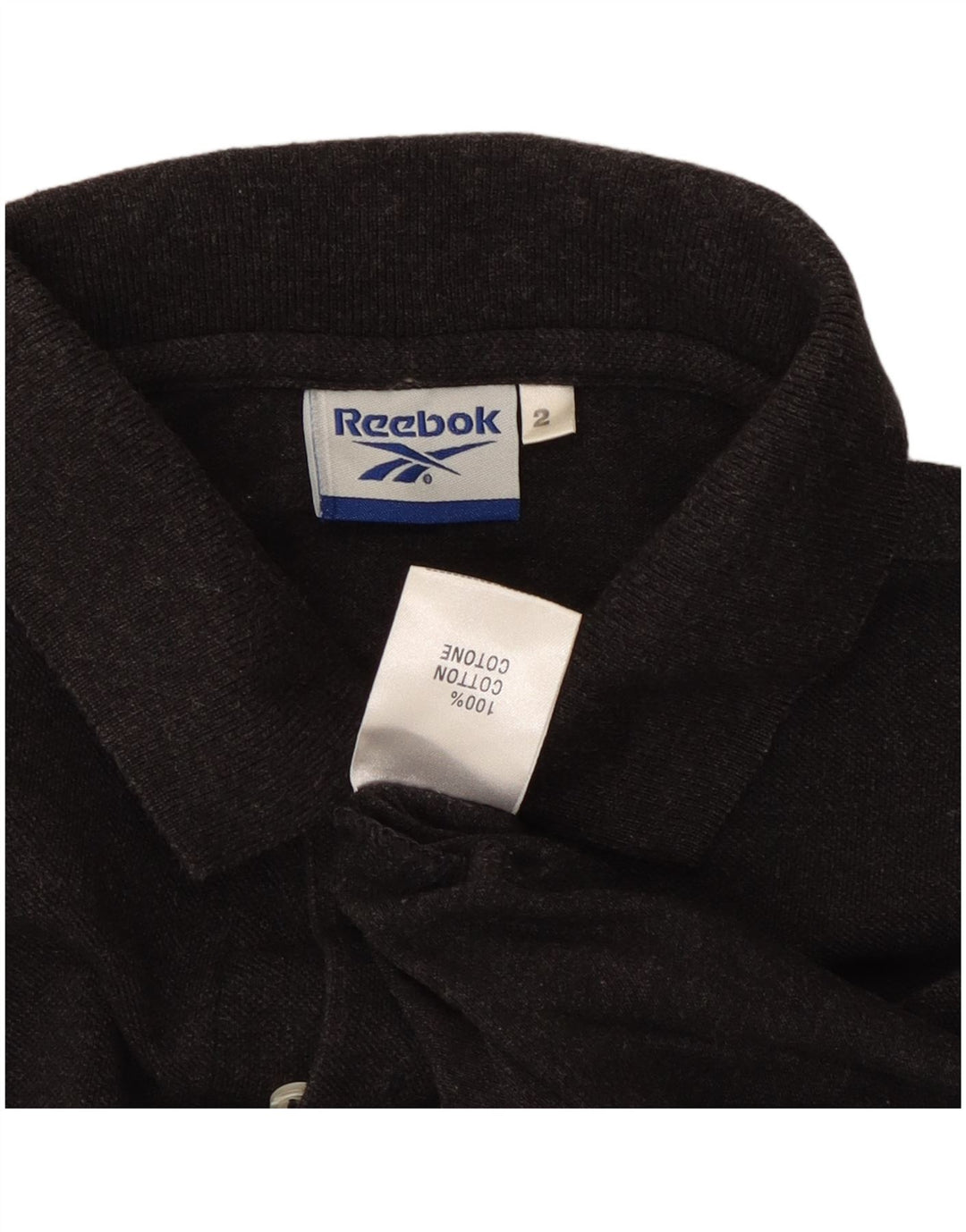 Camisa polo masculina REEBOK algodão cinza médio