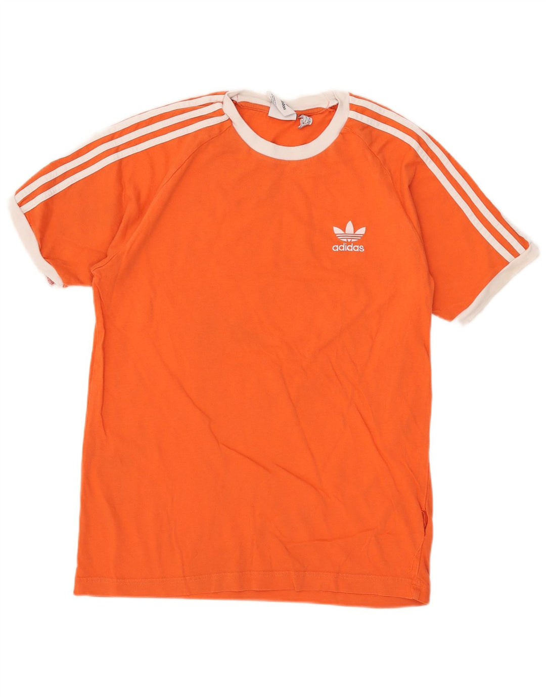Adidas Mens Camiseta Top Médio Laranja