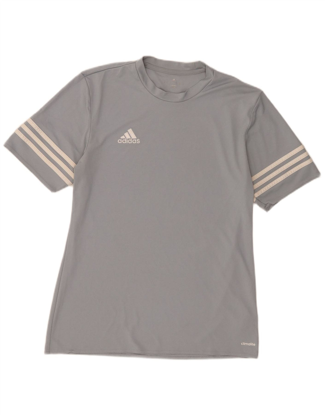 Camiseta Adidas Masculina Climalite Top Cinza Médio Poliéster