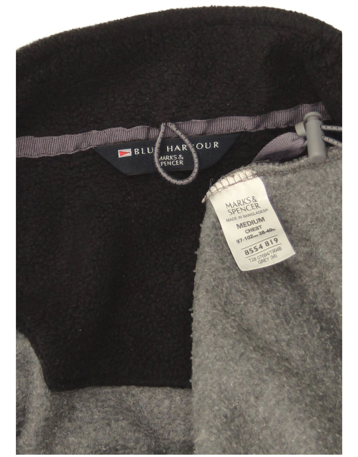 Jaqueta masculina de lã Marks & Spencer Blue Harbor Reino Unido 38 poliéster cinza médio