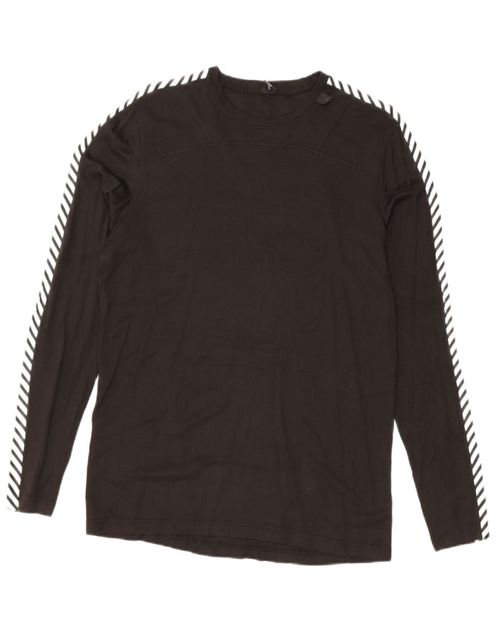 HELLY HANSEN Top masculino manga longa médio preto colorblock polietileno
