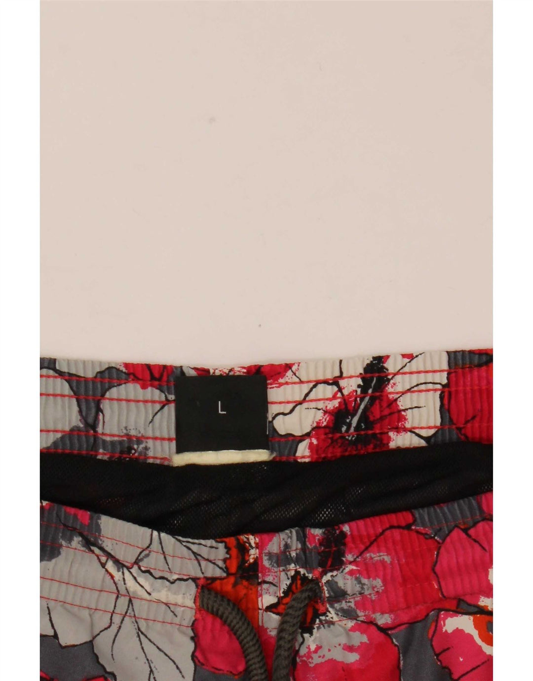 Hugo Boss Shorts de natação masculino grande floral vermelho
