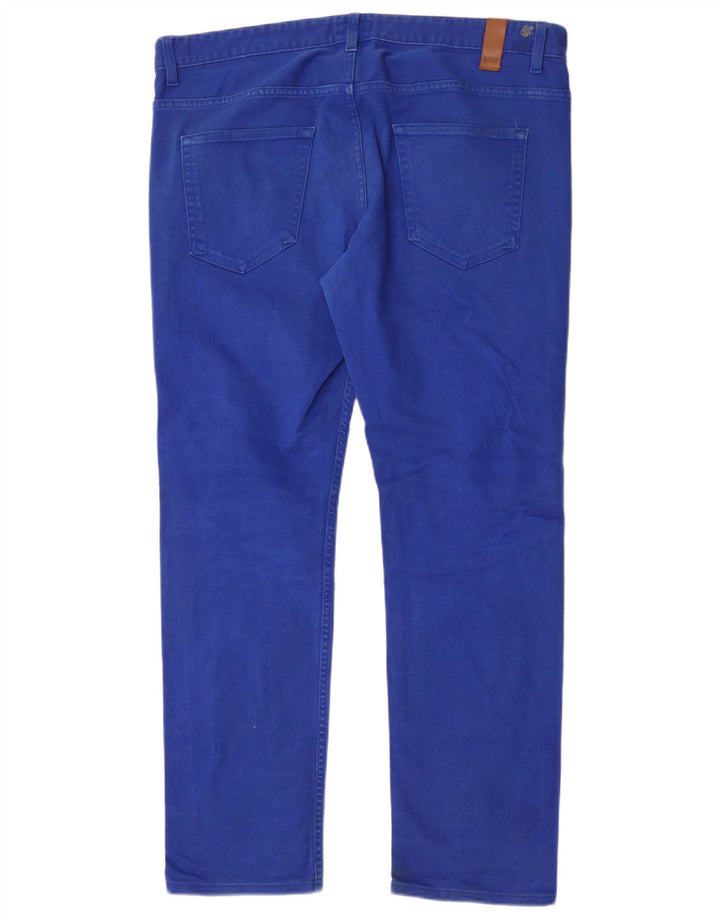 Hugo Boss Masculino Slim Jeans W36 L32 Azul Algodão