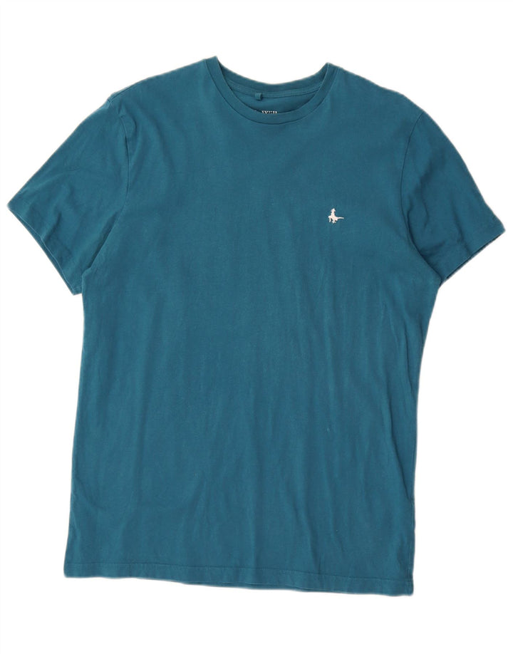 Jack Wills Mens Classic Fit Camiseta Top Pequeno Algodão Azul